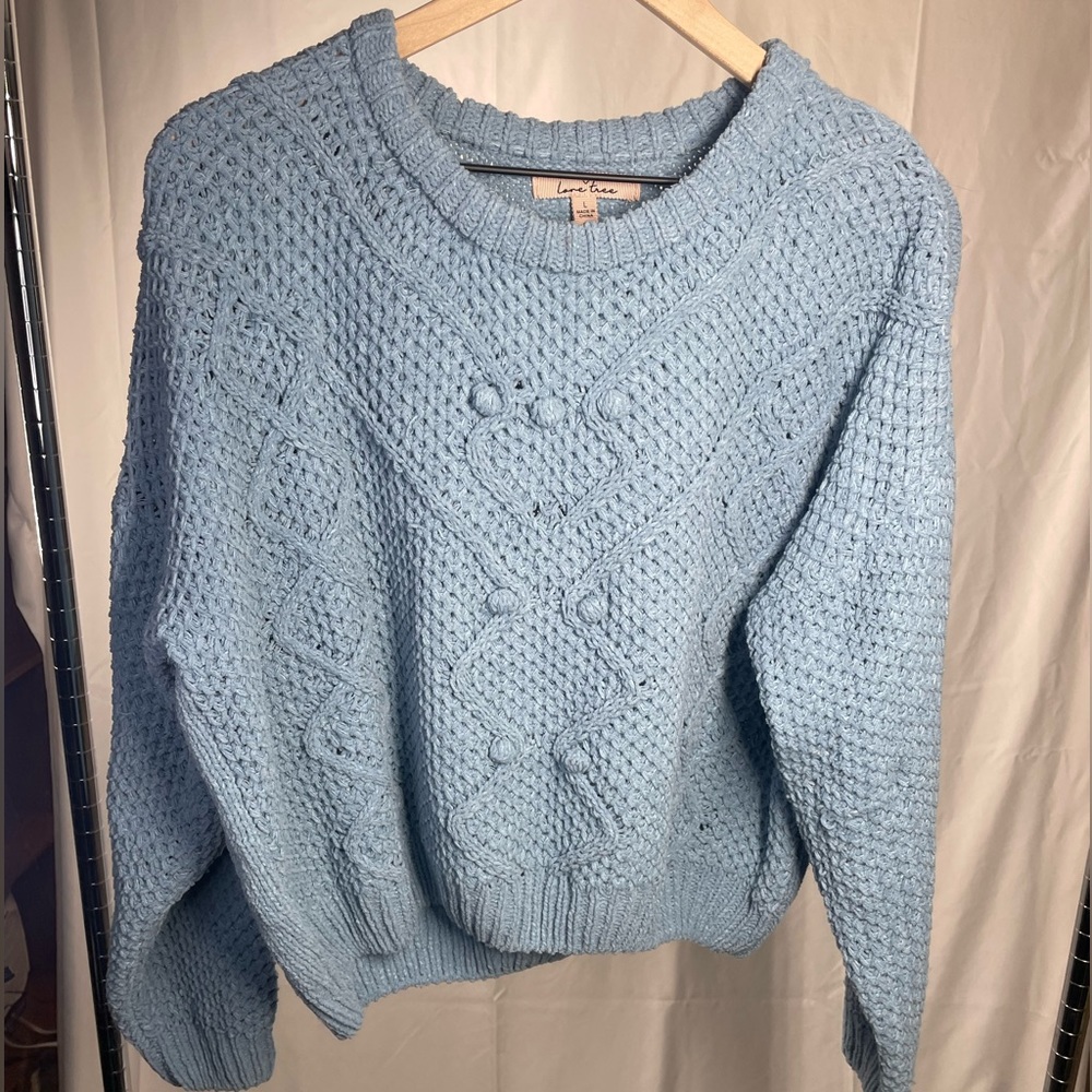 Large blue sweater